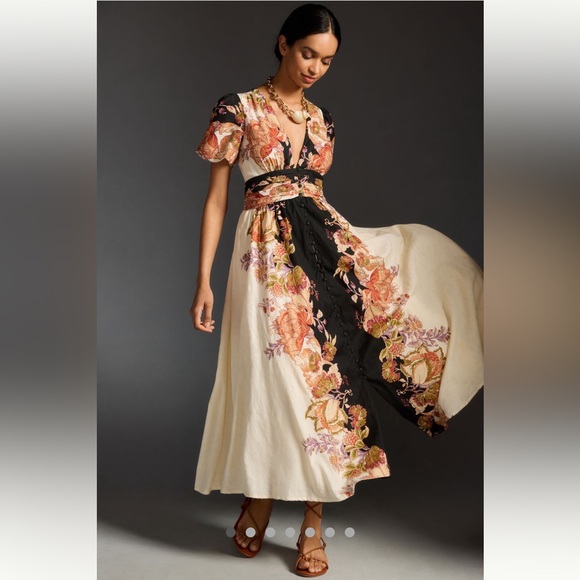 Anthropologie NWT The Katerina Button-Front Dress size M. - Picture 2 of 16